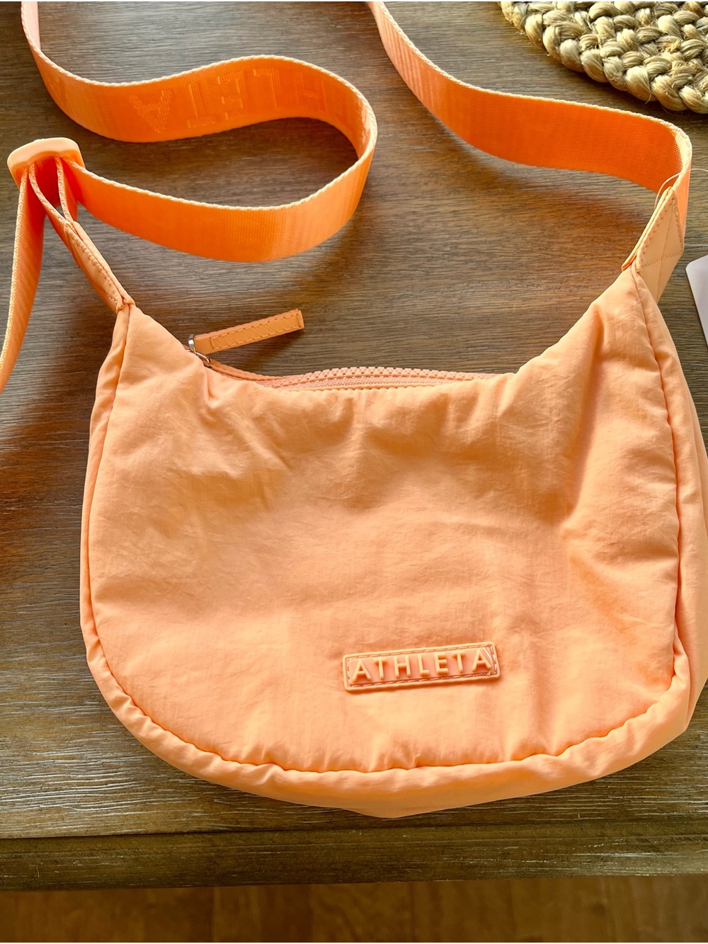 Athleta Peach Orange Crossbody Bag
